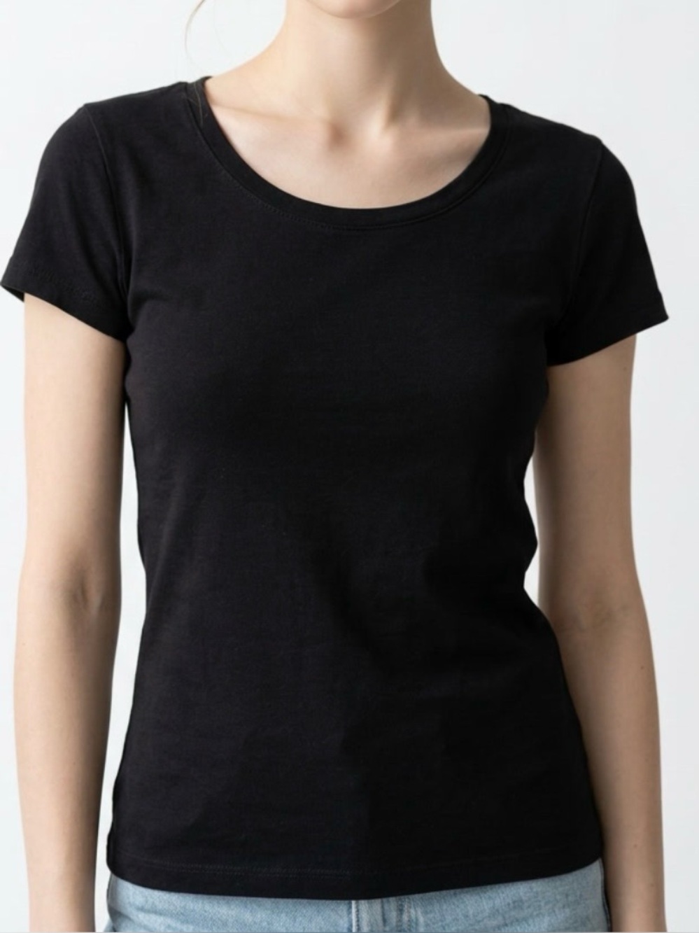 Mossimo Supply Co. Black Short Sleeve Crewneck Tee SZ L